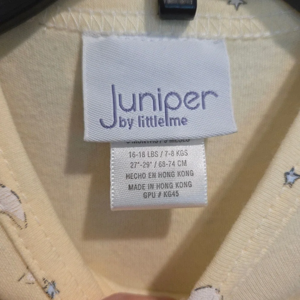 Vintage Juniper by Little Me Baby Sleeper Yellow Lamb Moon Star Y2K 9M NWT